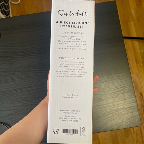 NEW Sur La Table Red 4-Piece Silicone Kitchen Utensil Set - Picture 4 of 6